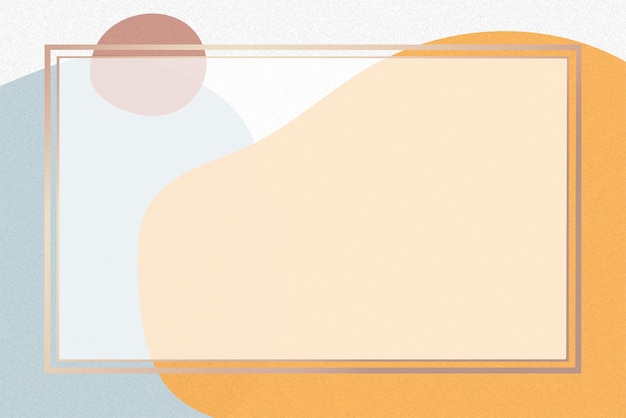 Leer orangefarbenes Musterrahmen png Designraum