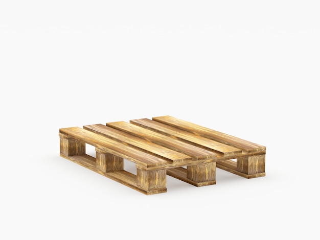 Leere braune Holzpalette