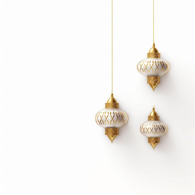 Leere Eid-Festival-Goldlampe