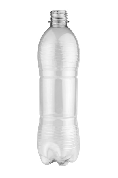 leere Flasche isoliert auf weißem Hintergrund