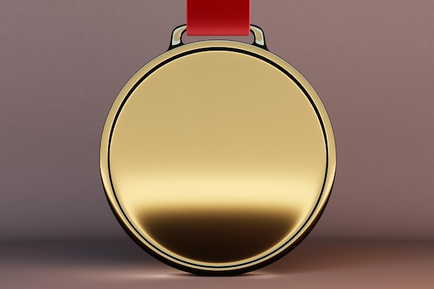 Leere goldene Medaille