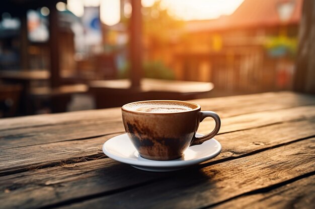 Leere Kaffeetasse mit Platz für ein Logo