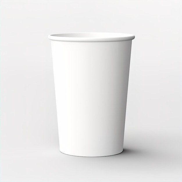 Leere Mockup-Kaffeetasse zum Mitnehmen, generiert von KI