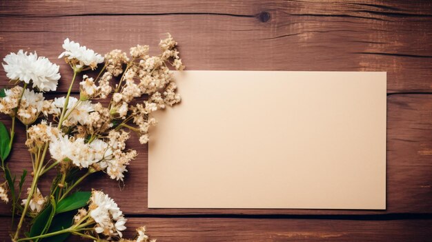 Foto leere notizpapiere mit blumen auf korkgrund