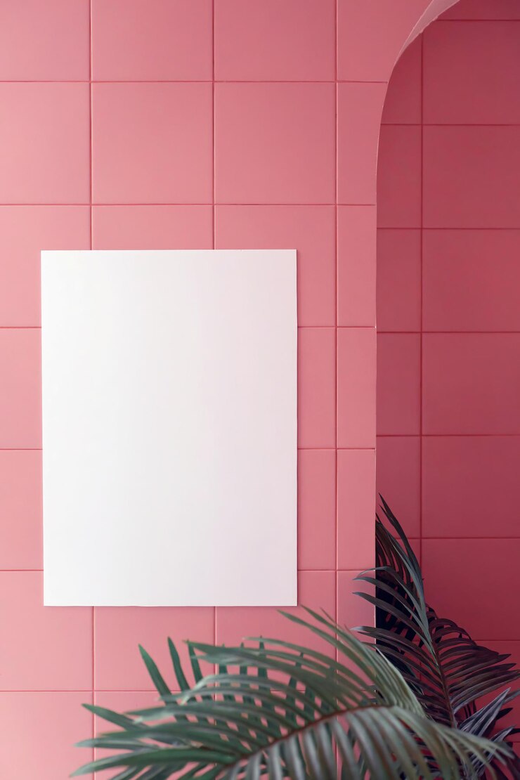 Foto leere papierbilder, mockup-vorlagen und hintergrund