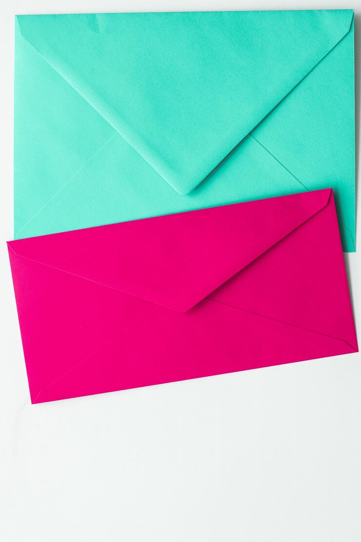 Foto leere papierumschläge auf marmor-flatlay-hintergrund urlaubsbrief oder postkarten-nachrichtendesign