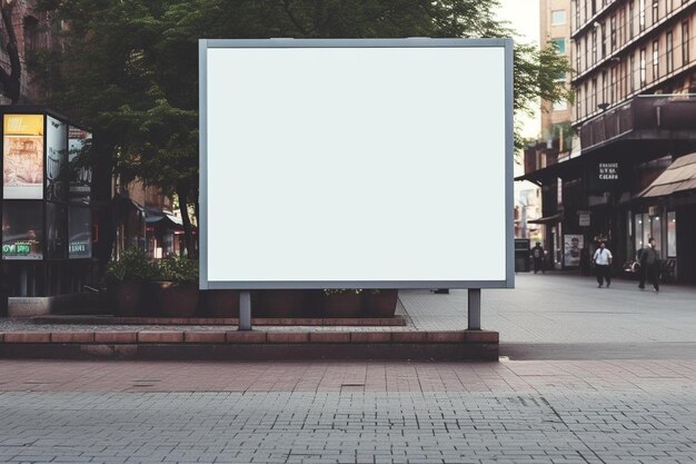 leere Plakattafel im Freien