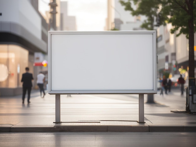 Foto leere plakatwand auf der stadtstraße. redaktionelle 8k-fotografie