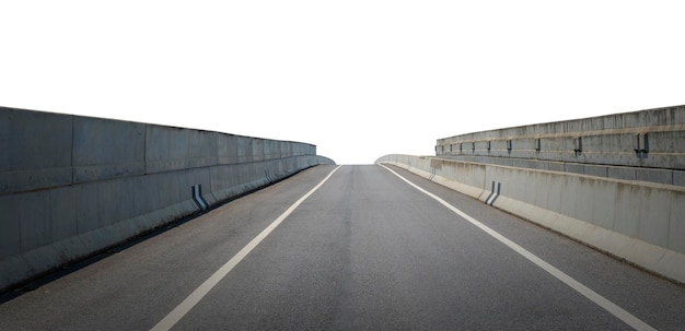 Foto leere straße gegen klaren himmel