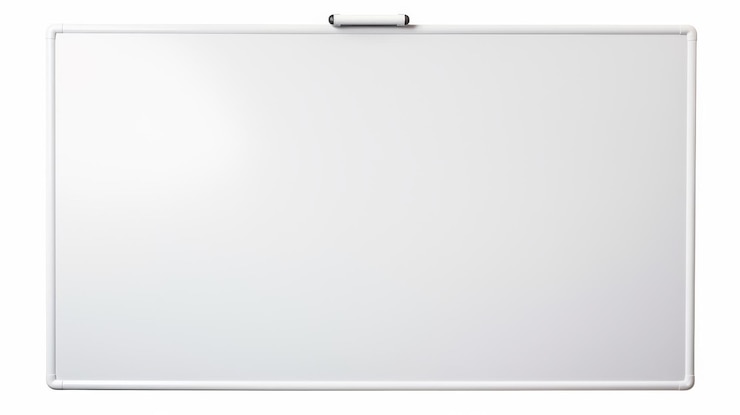 Foto leere tafel an der wand