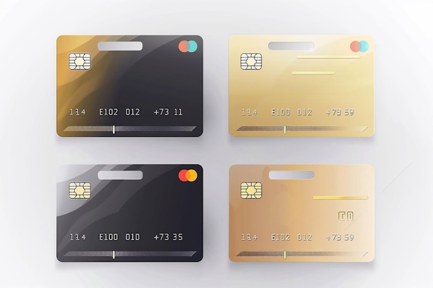 Leere Vektormodelle von Kreditkarten