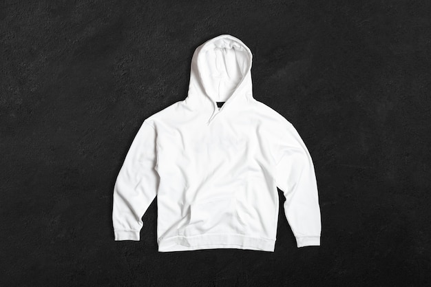 Leere weiße Farbe Unisex Hoodie Beton