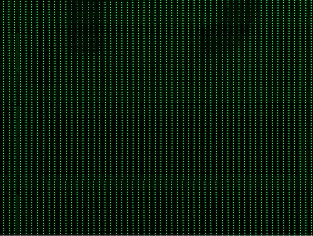 Leerer Bildschirm mit grünem LED-Lampenhintergrund