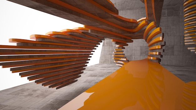 Leerer dunkler abstrakter konkreter Raum glatter Innenraum Architektonischer Hintergrund