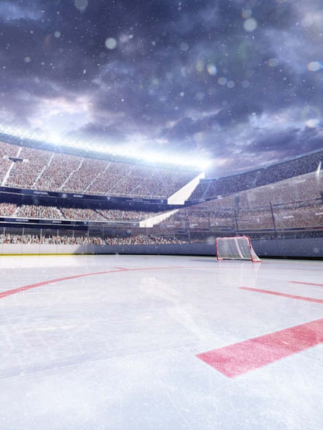 leerer Hockey Arena Hintergrund