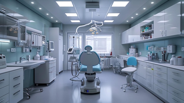 Leerer moderner Operationssaal in der chirurgischen Klinik Saubere sterile Operationsstation