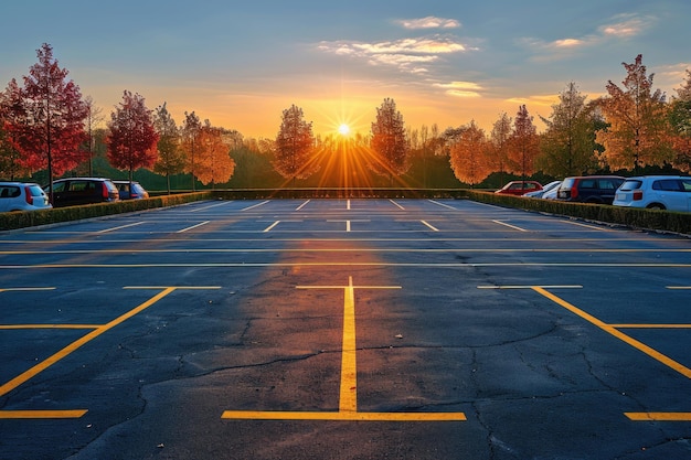 leerer Parkplatz und Raum professionelle Fotografie