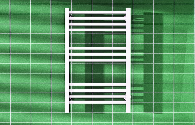 Leerer Wäscheständer, gerenderte 3D-Darstellung.