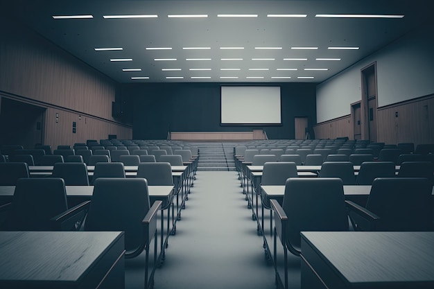 Leeres Klassenzimmer in einer Universität