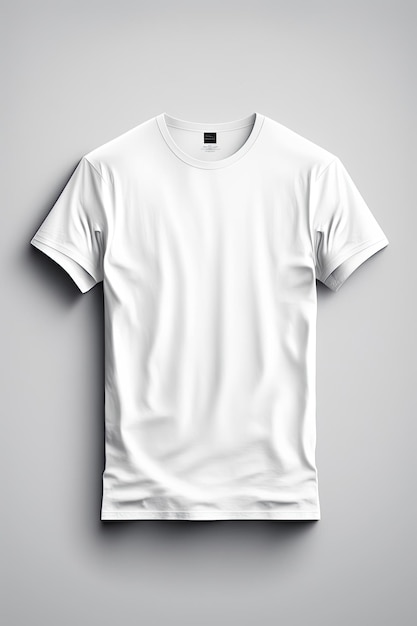 Leeres Mock-up-T-Shirt mit weißem Hintergrund Hergestellt von AIArtificial Intelligence