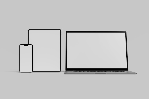 Leeres Mockup für mehrere Geräte