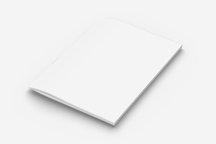 Foto leeres papier a4 magazin mockup
