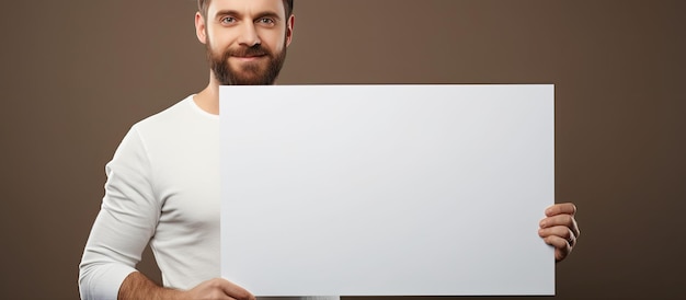 Foto leeres schild mit kopierraum auf studiohintergrund