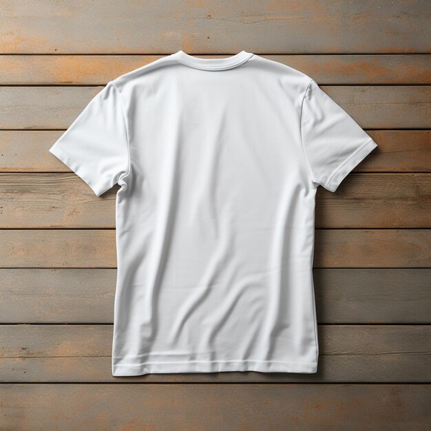 Leeres T-Shirt für Mock-up auf weißem Hintergrund