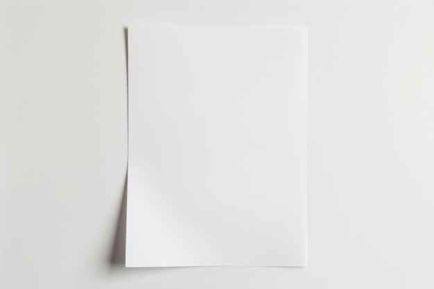 Foto leerpapier-mockup, das mit generativer ki erstellt wurde