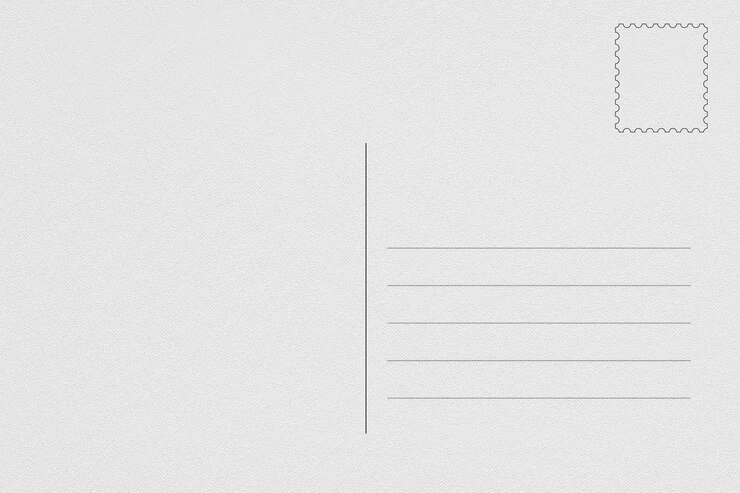 Leerzeichen der alten Postkarte mit Platz für Text