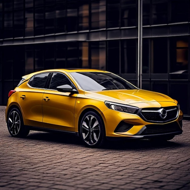 Foto el legado alemán de opel es un automóvil confiable y elegante.