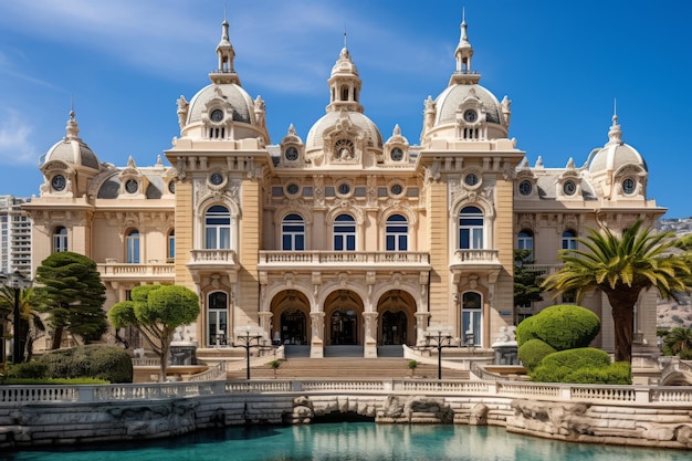 Foto el legendario casino de montecarlo un punto de referencia atemporal en montecarlo