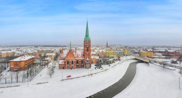 Legnica Polônia Paisagem aérea panorâmica