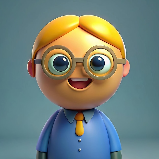 Foto a lego figure with glasses and a tie that says  the name of the company