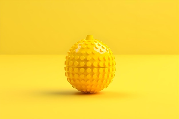 lego limón sobre fondo amarillo