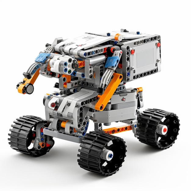 Lego Mindstorms NXT com fundo branco de alta qualidade