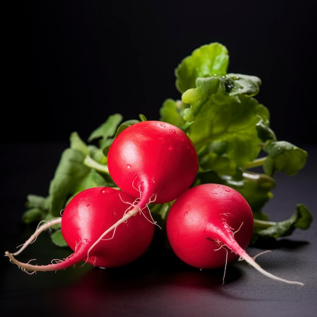 Legumes de rabanete isolados sobre fundo branco