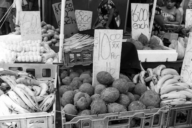 Foto legumes e frutas frescas