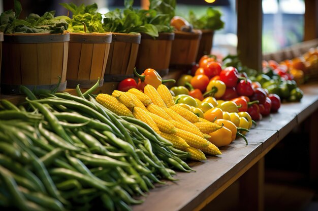 Foto legumes no mercado generative ai