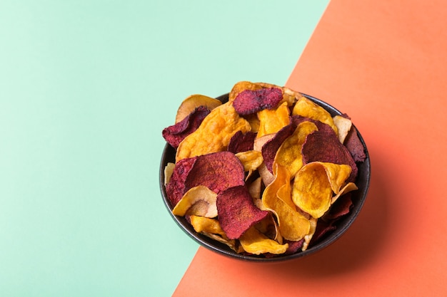 Legumes secos desidratados batata-doce pastinaca chips chips de beterraba