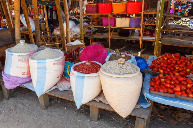 Foto leguminosas frescas no mercado