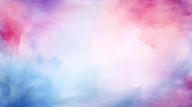 leichter Aquarell abstrakter Hintergrund sanfter Gradient Pastell weiche Farbe rosa weiß und blau leere Zeichnung Malerei