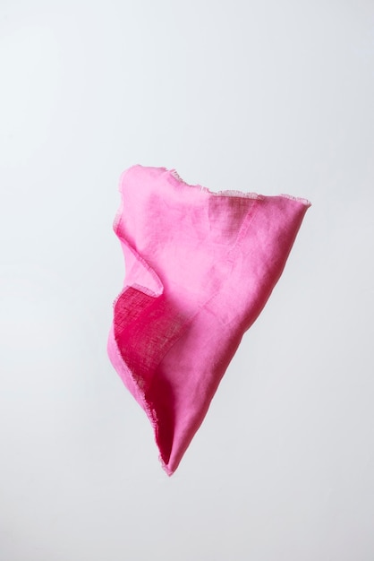 Foto leinenserviette in intensivem pink