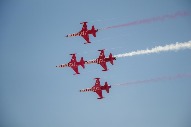 Leistung des Demonstrationsteams der türkischen Luftwaffe