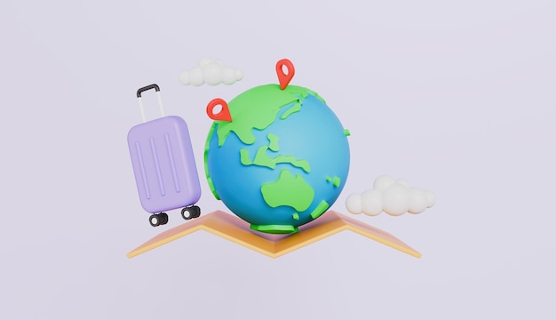 Leisure touring férias de verão turismo viagem planeamento de viagem turnê mundial pin localização mala de viagem