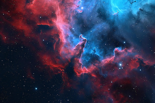 Lejos brillaba la nebulosa y el campo estelar contra el espacio