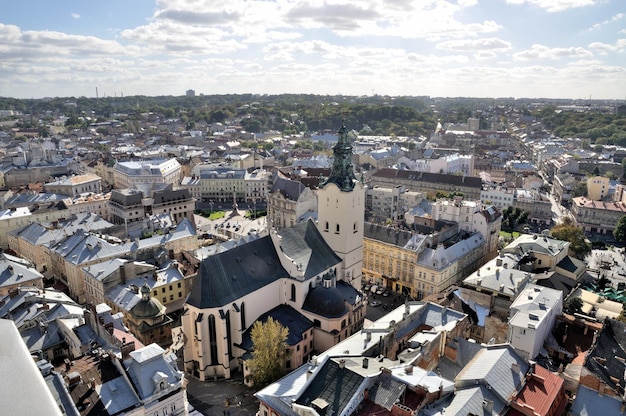 Lemberg Blick von einem hohen Turm