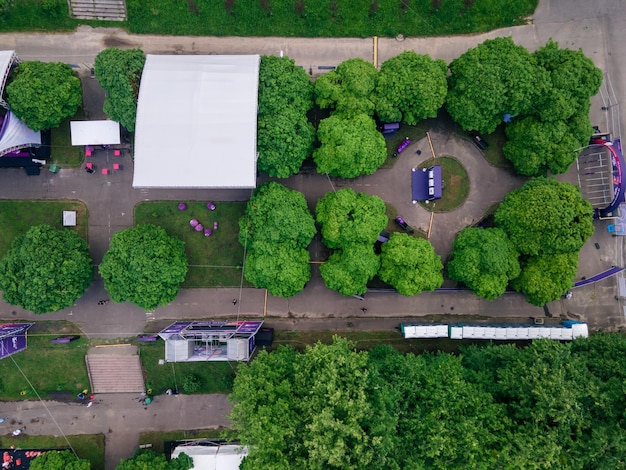 Lemberg Ukraine 26. Juni 2021 Overhead-Draufsicht auf das Lemberger Jazzfest