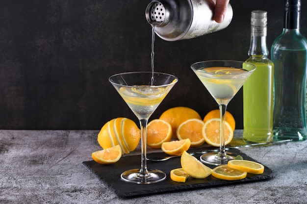 Lemon Drop Martini mit Eifer