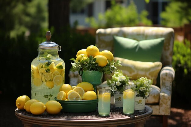 Lemonade und Backyard Bliss Lemonade Bilderfotografie